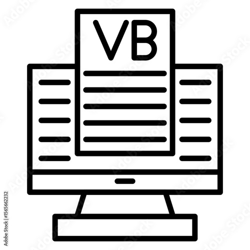 Visual Basic Vector Icon