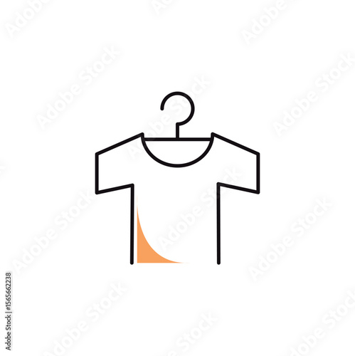 Fashion clothing shopping and trading vector icon