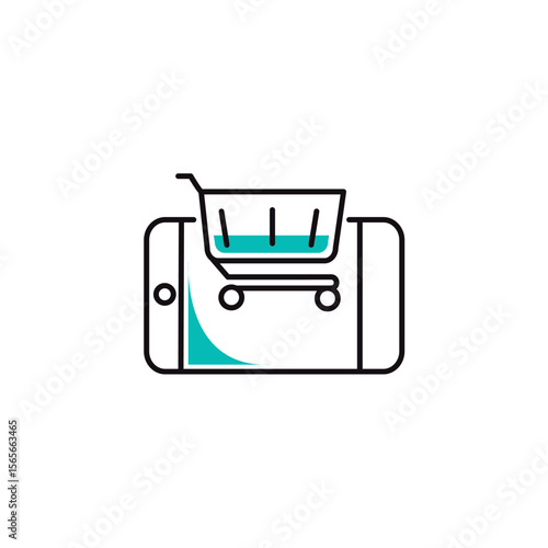 Fashion clothing shopping and trading vector icon
