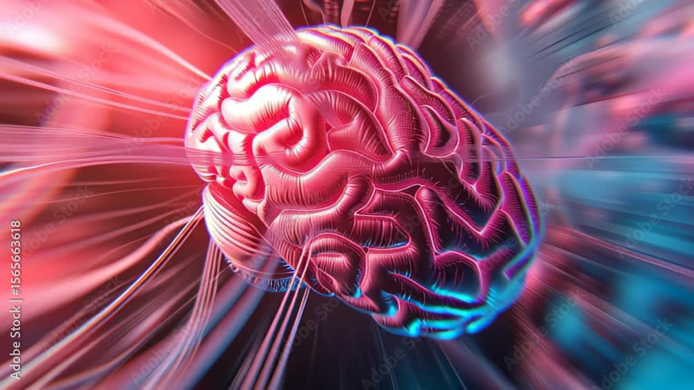 A digital representation of a brain with neural pathways. The brain is depicted in vibrant colors, symbolizing artificial intelligence and connectivity. A digital representation of a brain with neural pathways. The brain is depicted in vibrant colors, symbolizing artificial intelligence and connectivity.