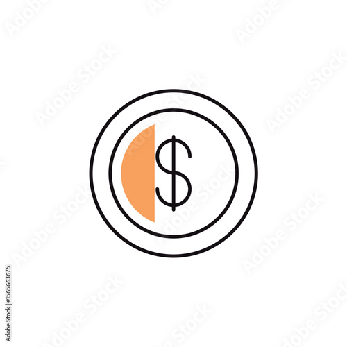 Fashion clothing shopping and trading vector icon