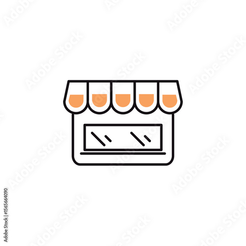 Fashion clothing shopping and trading vector icon