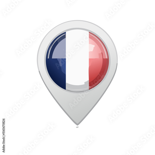 France Flag Location Pin with Blue White and Red Colors for Mapping or Travel Free Download France Flag Location Pin with Blue White and Red Colors for Mapping or Travel - GFXLoad