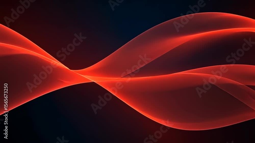 Abstract Red Waves: A vibrant abstract composition featuring flowing red waves that appear to dance against a dark, evocative backdrop. 