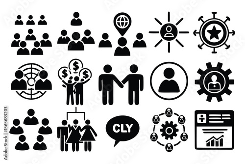 gender equality, community teamwork, diversity and collaboration Icon set, inclusion, partnership, human connection, justice, and unity for social issues, human rights, equality, gender roles, 