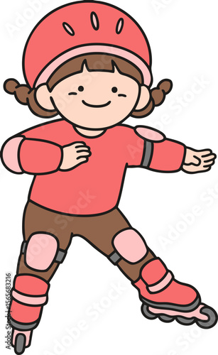 a skating girl