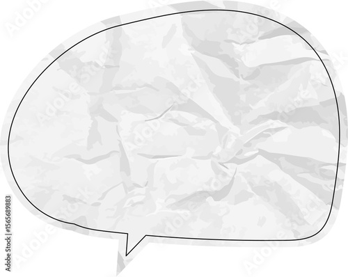 종이질감 말풍선