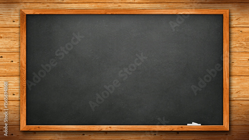 blank blackboard with chalk board