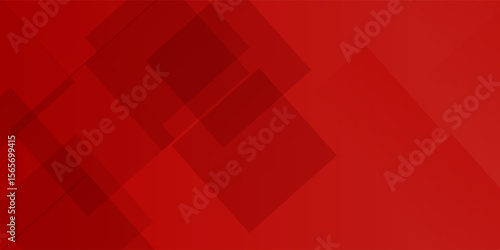 Abstract red background. Bright geometric vector background with overlapping red diamond shapes.