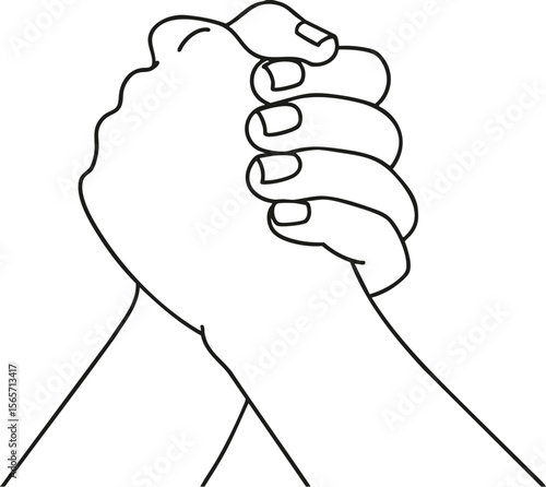 arm-wrestling hand