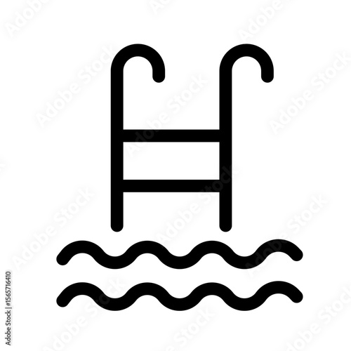 Pool icon – swimming pool symbol for hotel amenities