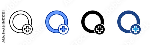 Story Circle icon sheet multiple style collection