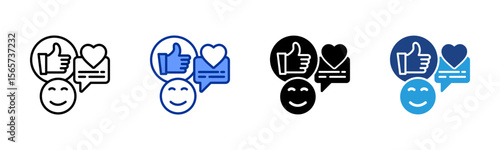 Reactions icon sheet multiple style collection