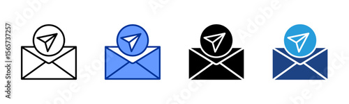 Direct Message icon sheet multiple style collection