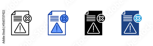 Fake News icon sheet multiple style collection