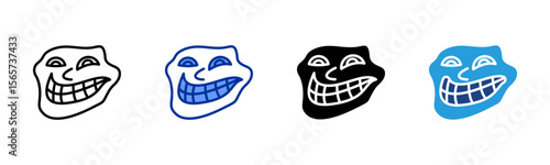 Troll Face icon sheet multiple style collection