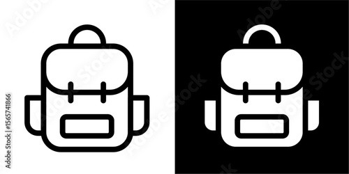 Classic Backpack Icon: Versatile Carryall for Travel, School, & Outdoor Adventures