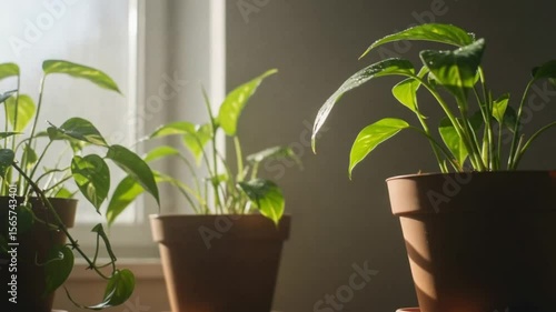 Indoor Plants - Morning Light & Lush Greens