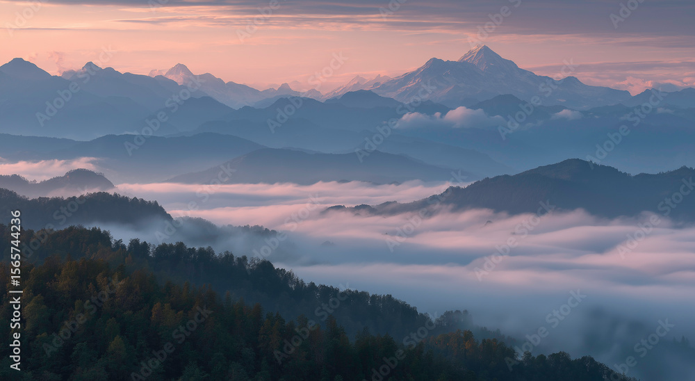Naklejka premium Beautiful natural scenery