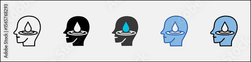 Concentration Icon Pack Multistyle Illustration