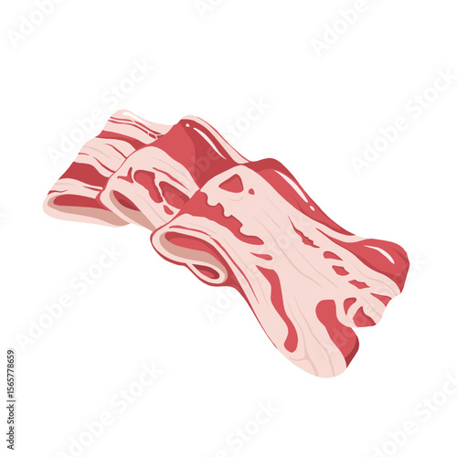 Illustration of Raw Meat Cut Image