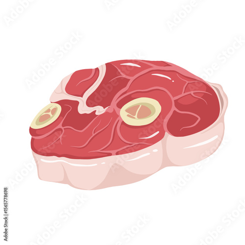 Illustration of Raw Round Steak