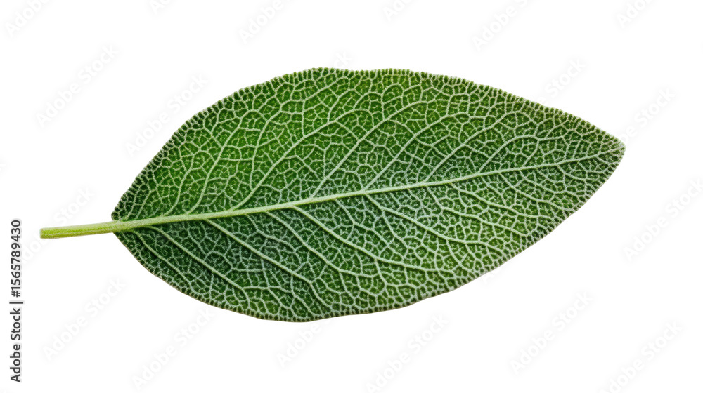 Obraz premium Fresh sage leaf Transparent background, PNG file