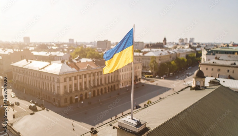 Fototapeta premium ウクライナの国旗