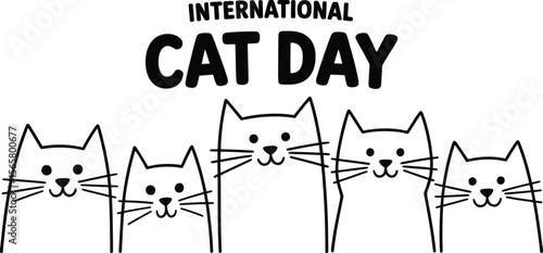 Celebrate International Cat Day: Cute Feline Friends Promoting Pet Love