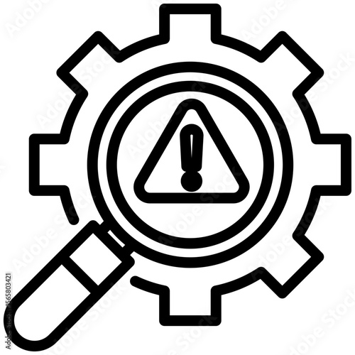 Risk icon for business risk, website, application, printing, document, poster design, etc