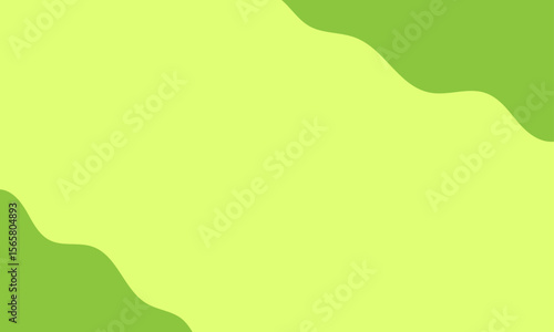 Green Abstract Wavy Background – Organic Fluid Shape Design