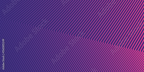 Smooth purple line background glow and shinning, simple modern abstract banner. Vector