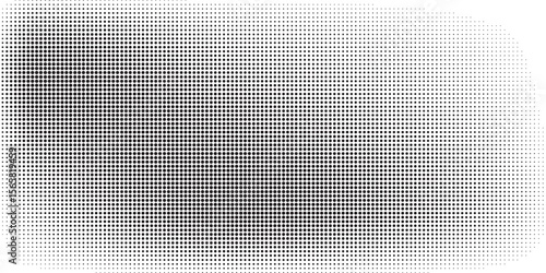 Black and White Halftone Pattern Abstract Geometric Background Design