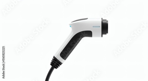 EV Charging Connector Isolated on White