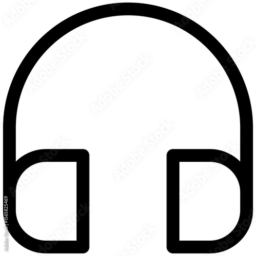 headset icon for user interface, user experience, website, application, printing, document, poster design, etc