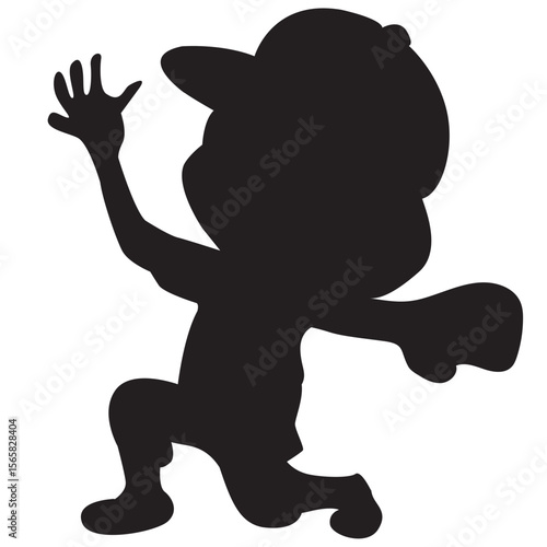 Baseball player silhouette