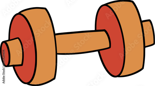 Barbel Gym Illustration
