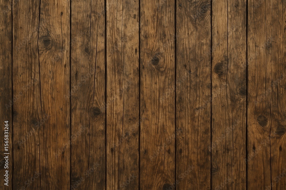 Naklejka premium Rustic weathered barn wood planks with authentic grain patterns perfect for farmhouse interior design and vintage styling