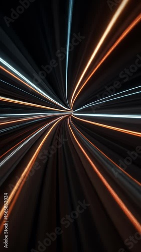 Wallpaper Mural Abstract Light Speed Motion In Tunnel Fast Technology Dark Torontodigital.ca