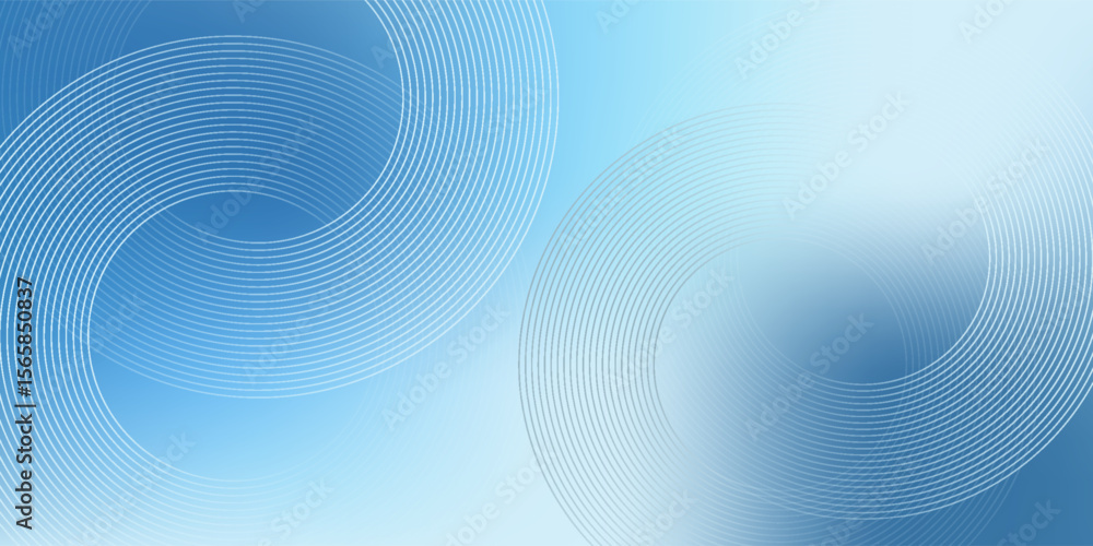 Fototapeta premium Gradient abstract background with circular line patterns. Vector illustration.