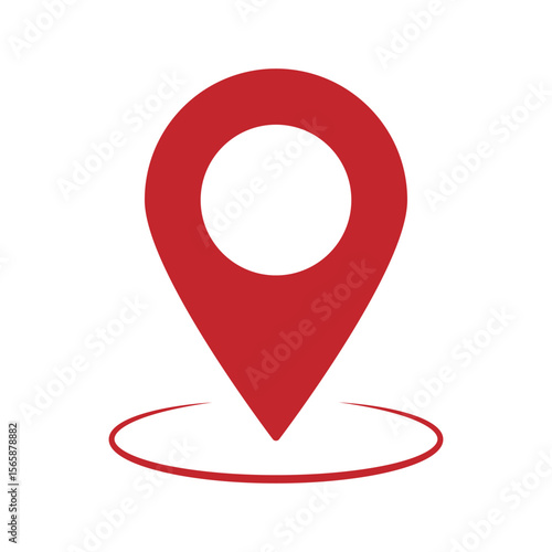 Pin location icon for map and navigation. location vector icon. eps 10.