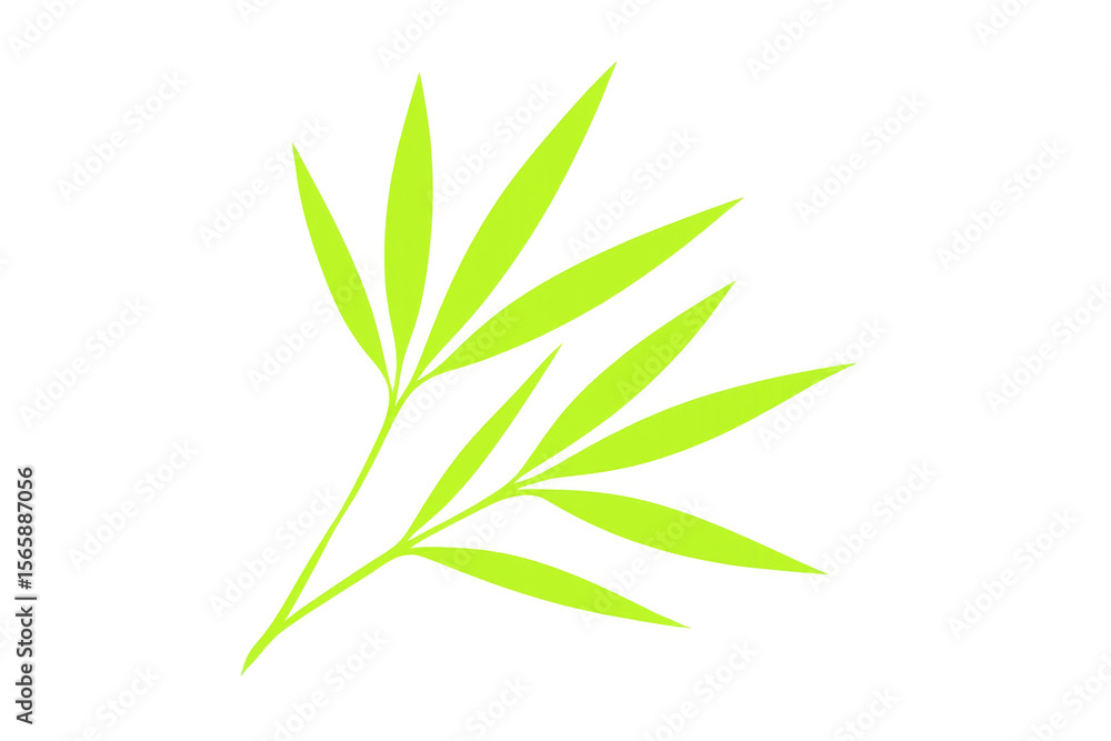 Obraz premium Vibrant green bamboo leaves forming seamless organic pattern, translucent background emphasizing botanical graphic design aesthetic