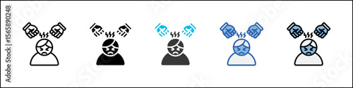 Bullying Icon Pack Multistyle Illustration