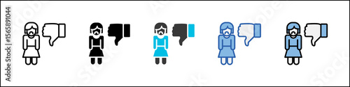 Sexism Icon Pack Multistyle Illustration