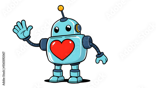  Robot Friend Sticker