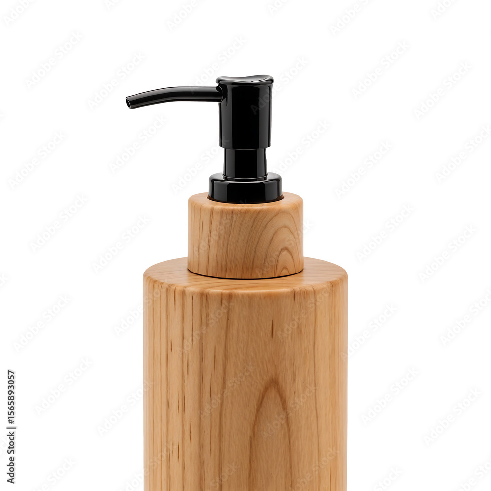 Obraz premium Wooden Bottle Pump Cap