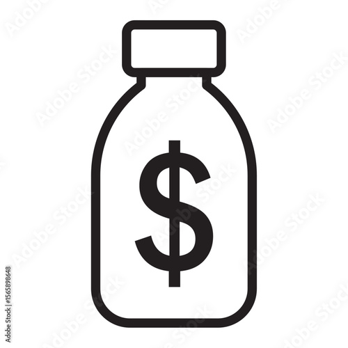 Business Remedy icon vector illustration isolated sign