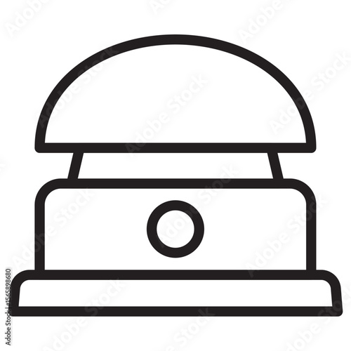 Buzzer icon vector illustration isolated sign