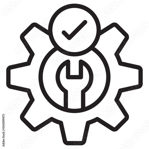 Easy Installation icon vector illustration isolated sign