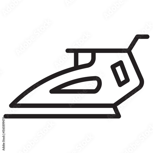Electric Iron icon vector illustration isolated sign